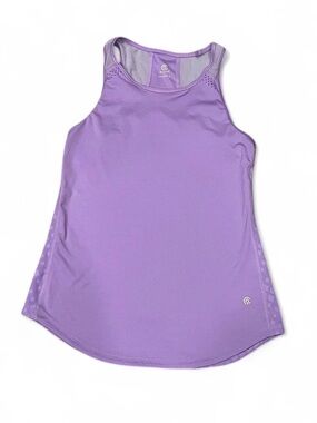 Champion Lavender Mesh High Neck Workout Tank Top sides & neckline size XS
